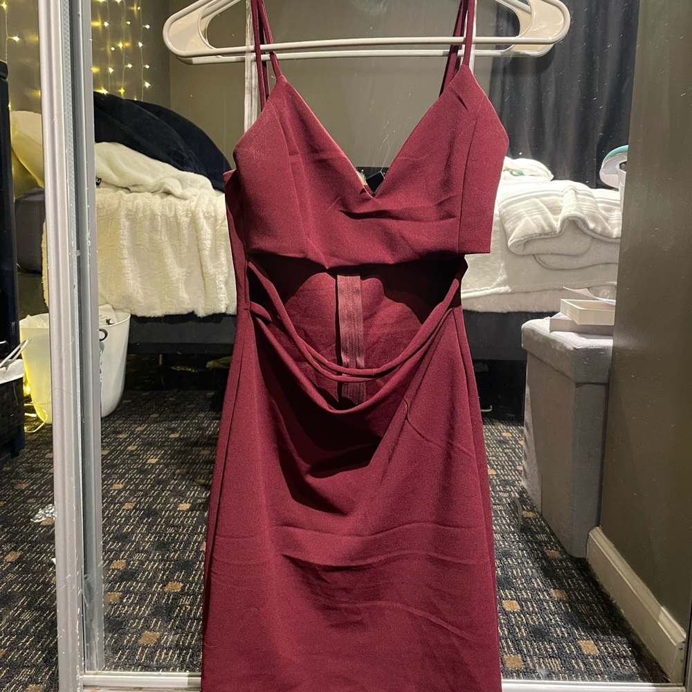 Windsor Maroon Mini Dress